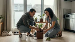 家で観葉植物に触れる「15分」――気分の切り替えに役立つ可能性と、続けるための注意点