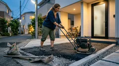 玄関アプローチをコンクリートで固めない選択:再生材RAPの正体と失敗しないポイント