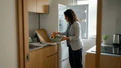 「箱もタッパーもやめたら、冷蔵庫がすっと整った」余ったピザを収める折りたたみ保存容器の話