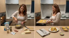 粉なしでも香ばしい“30分ガーリックブレッド”と青ねぎチーズの渦巻きパン：卵とチーズで手早く2レシピ