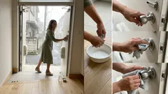 水・酢・塩だけで玄関ドアがすっきりする？続けやすい拭き方と注意点