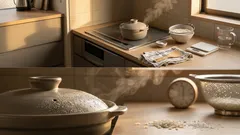 白ごはんがベタつく夜に試したい。「米・水・塩」を数字で決めるだけの炊き方